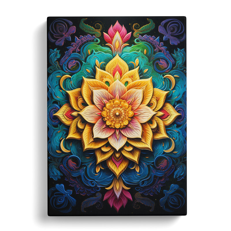 Mandala Tachisme No.2 - Wrapped Canvas, 50cm H x 35cm W x 3cm D