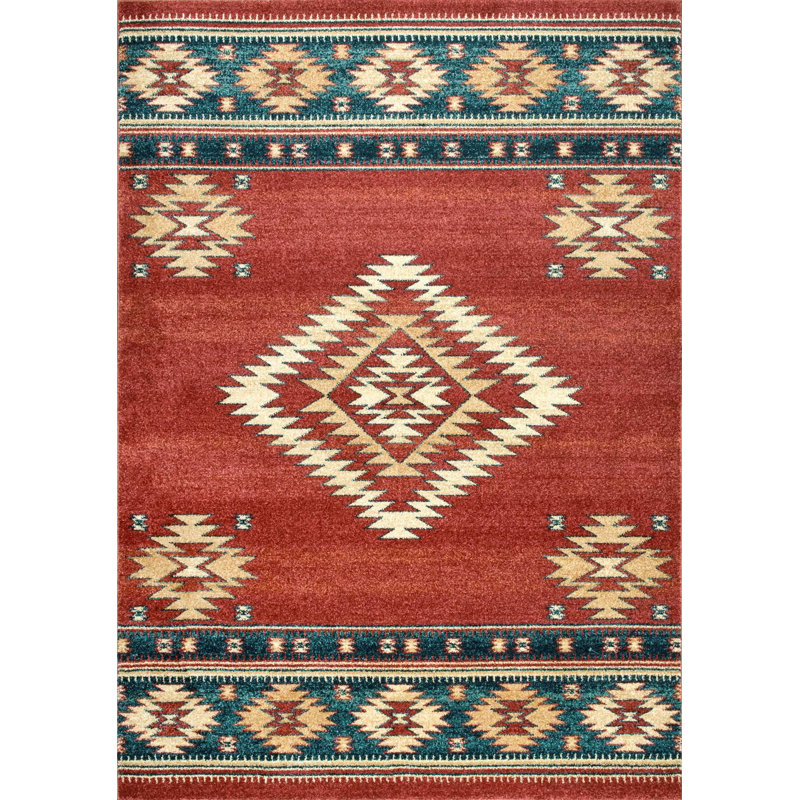 Lachine Southwestern Indoor Rug, Rectangle 5' x 7'5"