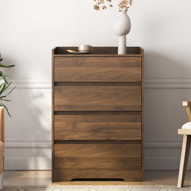 Commode 4 tiroirs, Brun