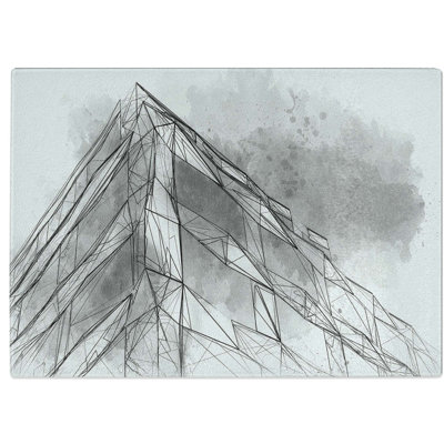 Tempered Glass Architecture Sketch Vol.23 Chopping Board