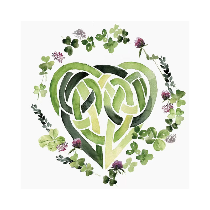 Clover Sayings Collection C by Jennifer Paxton Parker - Wrapped Canvas Gallery-Wrapped Canvas Giclée, 45.72 cm H x 45.72 cm W