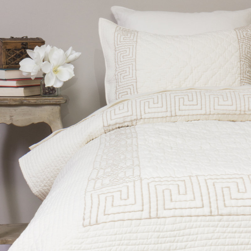 Ashton Geometric Sham - Euro, Euro, Gold