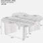 Table basse moderne en MDF, utilisée dans les salons, les chambres à coucher et les bureaux