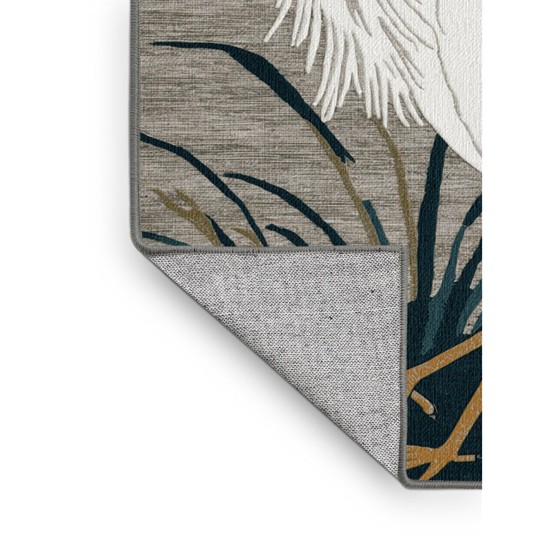  Tapis lavable en aigrette, Carré 4 pi
