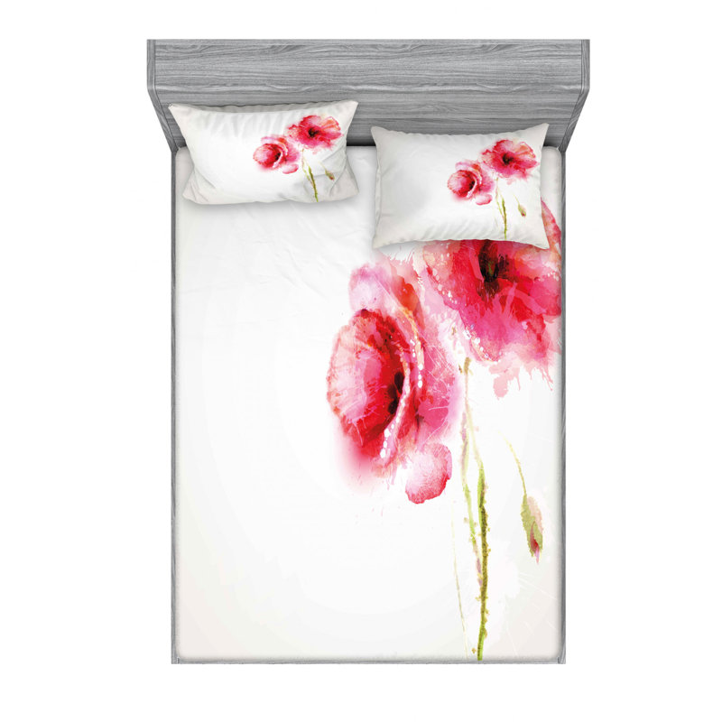 Ensemble de draps Spring Season, Ensemble de drap pour grand lit avec drap-housse