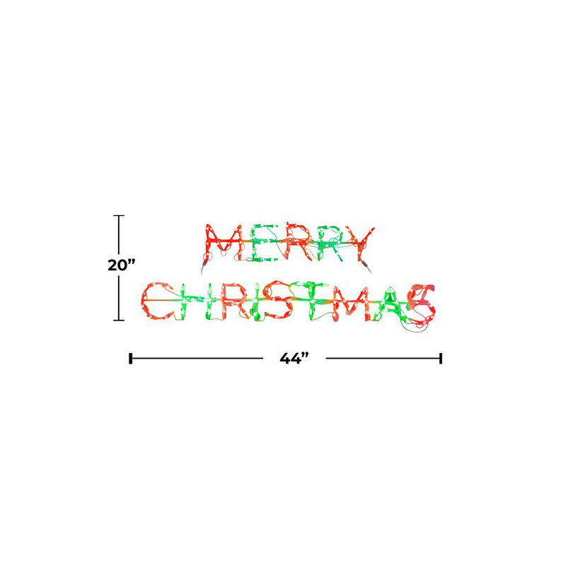 Panneau lumineux Merry Christmas
