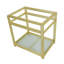 Base de lavabo console en acier Kingston avec tablette en verre Kingston Brass-50912126