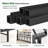 53.6" H Metal Platform Bed with LED Lights and Vintage Headboard-378611813-378611812
