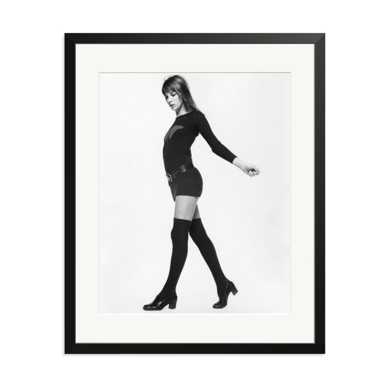 Jane Birkin, 1969, 31" H x 25" W, Black