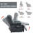 23" Seat Width And High Back Large Size Chenille Power Lift Recliner Chair-2124427749