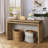 Farmhouse Retro Wooden Console Table-297127774