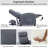25.59" Wide Modern and Upholstered Soft Push Back Recliner With Massage 