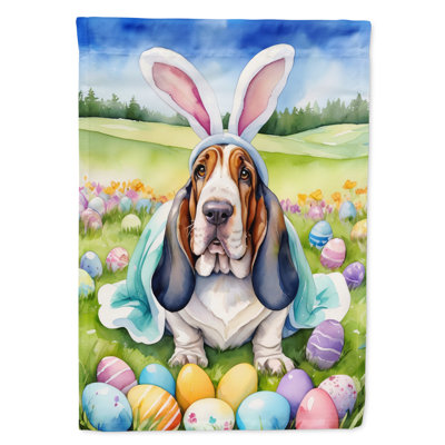 Easter Egg Hunt Double Sided 40'' H x 28'' W Polyester Easter House Flag