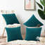 Shadwell Striped Square Scatter Crushed Velvet Cushion Cover-208629296