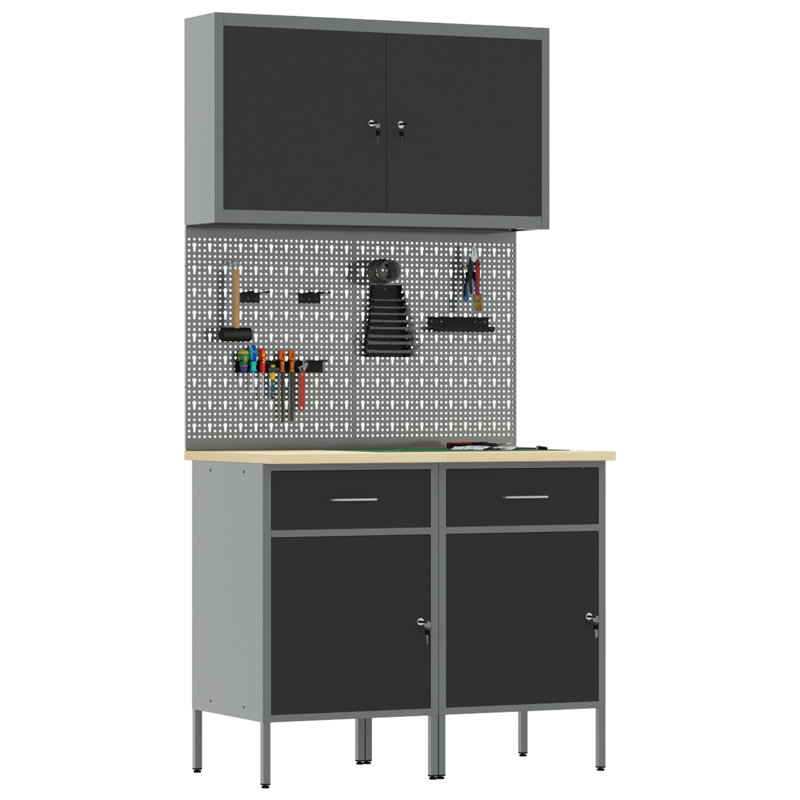 Set Of 4 Steel, Medium, Black