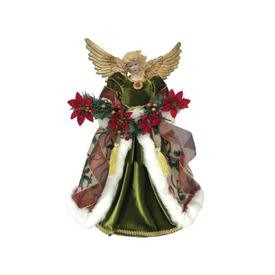 Décoration pour sommet de sapin Poinsettia