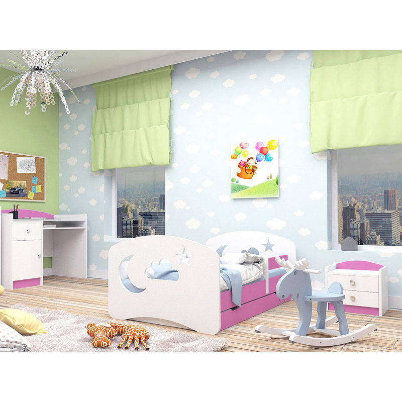 Natividad Cabin Bed with Storage Included, Pink