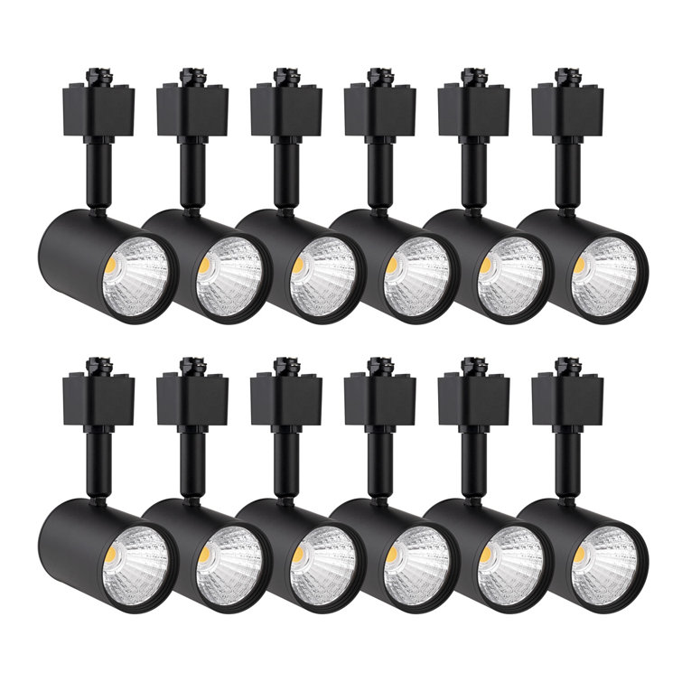 Dimmable LED Track Lighting Heads Compatible with Single Circuit H Type Rail Ceiling Spotlight for Accent Task Wall Art Exhibition