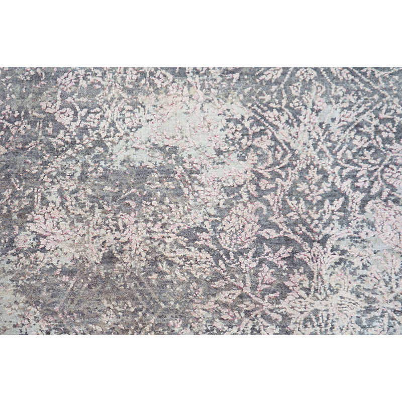 Wool Floral Area Rug, Rectangle 9' x 12'