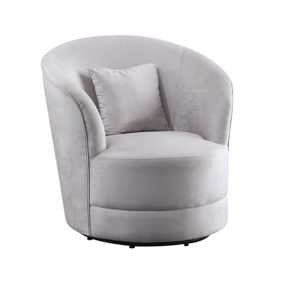 Tybalt Velvet Swivel Slipper Chair