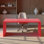 Bureau en bois massif avec ordinateur, longue table pour la maison