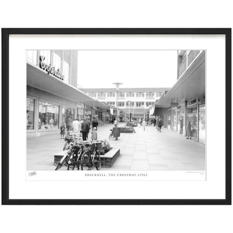 Bracknell, The Crossway C1965 - Single Picture Frame Print, 60cm H X 80cm W x 2cm D