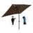 Versatile Rectangular Patio Umbrella With Advanced Solar LED Lights And User-Friendly Features-111243505