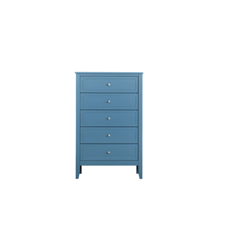 Daniel 5 Drawer Chest - Teal, Teal