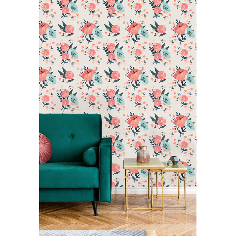 Rouleau de papier peint adhésif Mame, L 10,42 pi x l 25 po