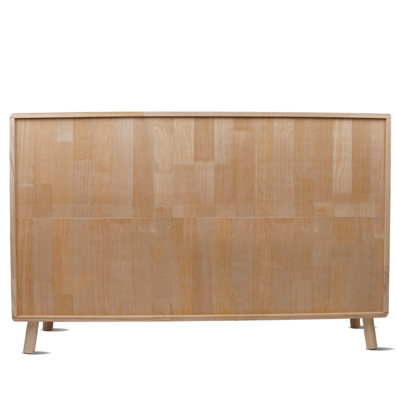 Ruben Pine Wood Bookcase with 7 Compartments