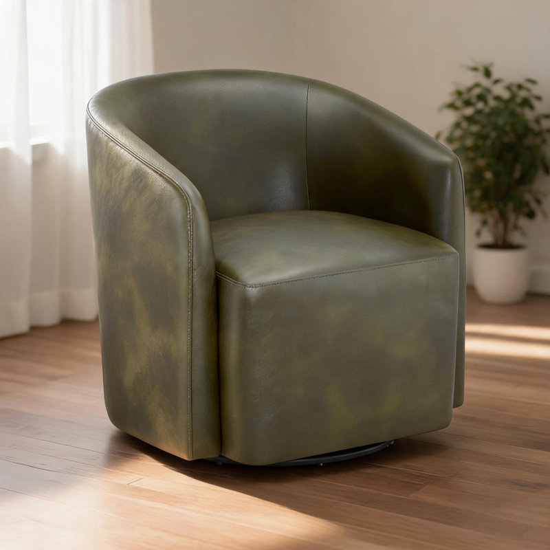 Fauteuil demi-tonneau rotatif Ardena, Vert
