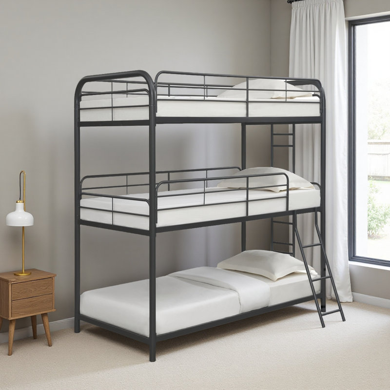 Lit superposé triple Furniture, Lit superposé double sur double sur double