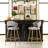 Kristyn Upholstered Counter Stool with Metal Frame-1947774187