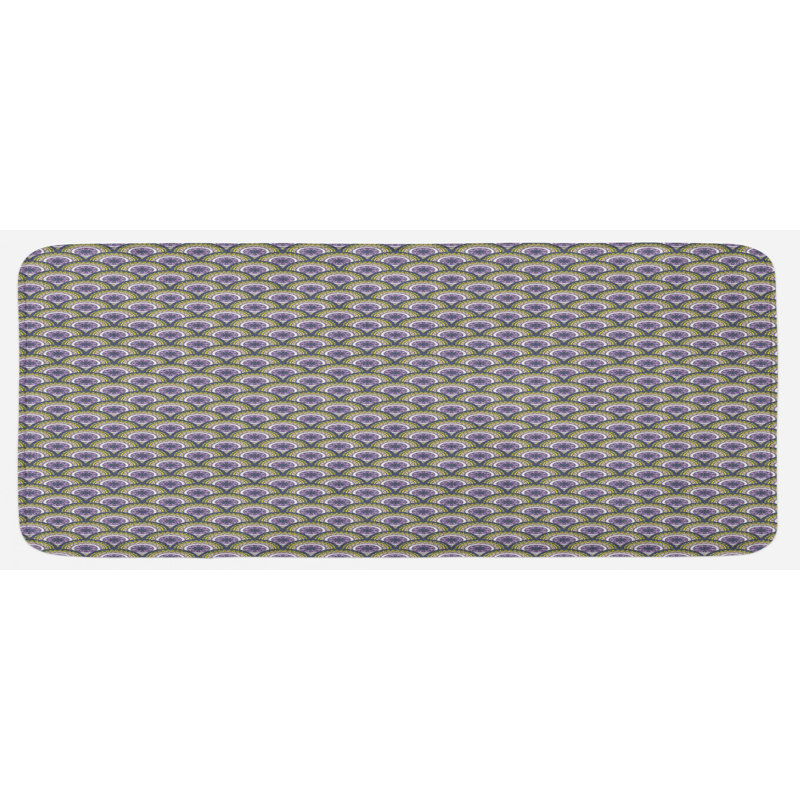 Tapis de cuisine circulaire