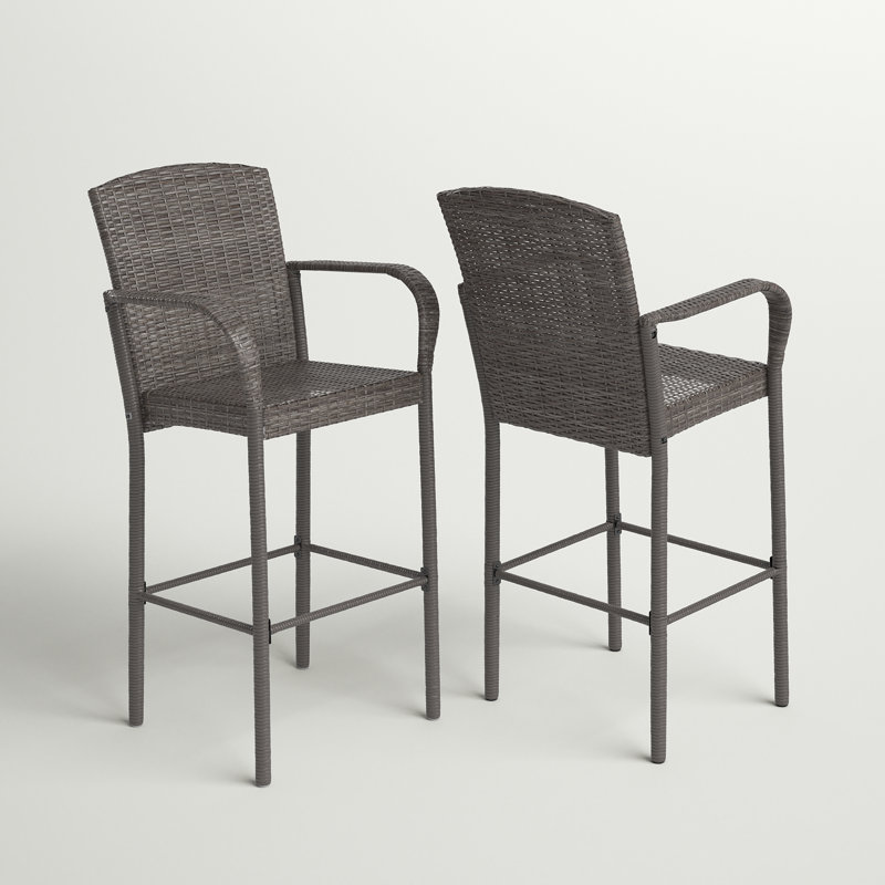 Tabouret de bar 47,2 po Bella, Gris
