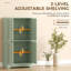 HOMCOM 110cm Kitchen Cupboard Kitchen Cabinet 4 Doors Green-126247086