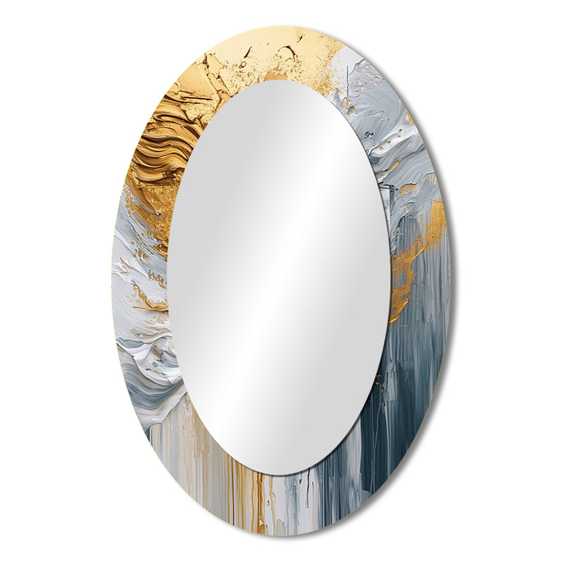 Miroir mural blanc sur fond blanc, 36 po x 24 po