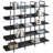 5 Tier Bookcase Home Office Open Bookshelf, Vintage Industrial Style Shelf With Metal Frame-231400946