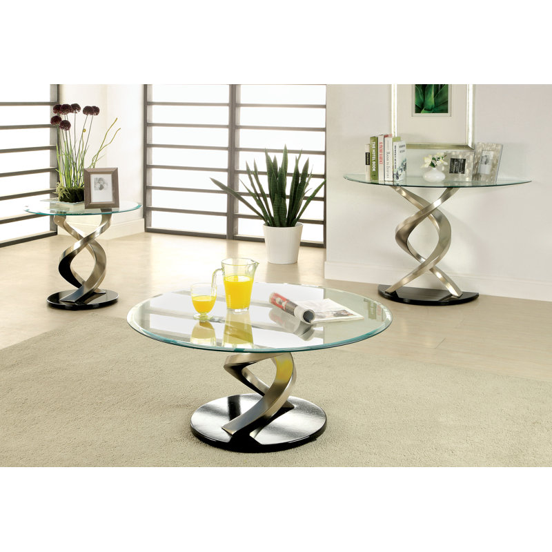 Farren 45'' Glass Top Console Table
