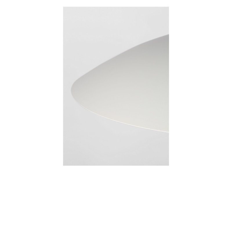 Luminaire suspendu 1 lumière Mont, Blanc mat, Non