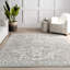 Tapis gris clair tissé à la machine Edwa-344575275