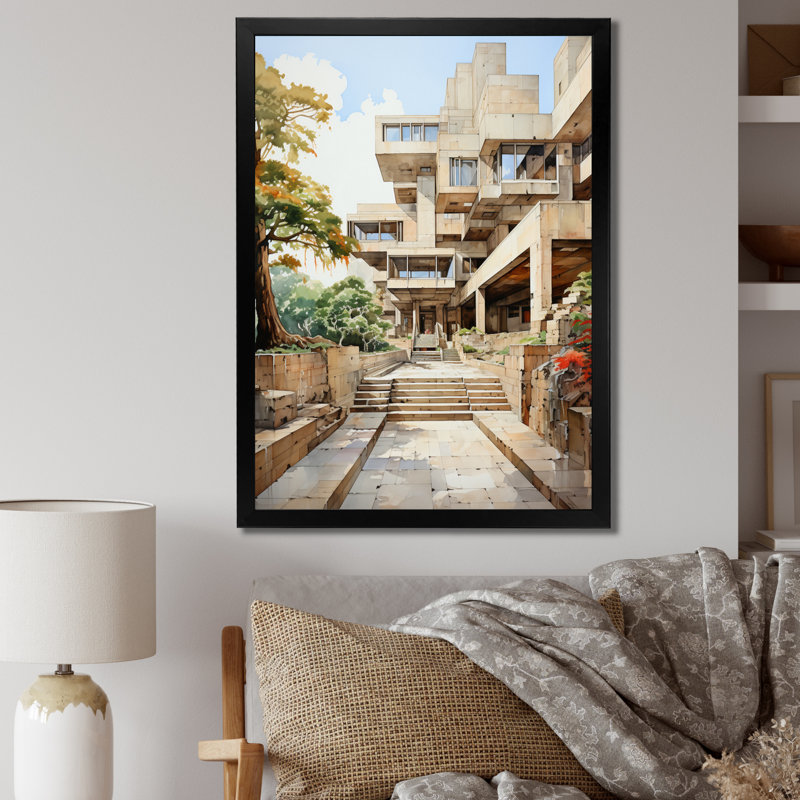 "Zurich", art mural sur toile Cityscapes, H 40 po x l 30 po x P 1,5 po, Cadre photo noir