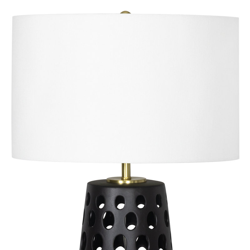 Kelvin Ceramic Table Lamp, Black