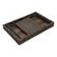 Table portable pliante en osier, brun