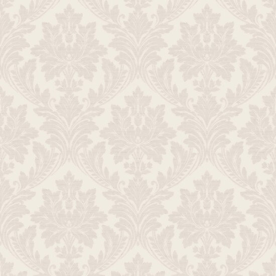 Arcadia Collection Damask Medallion Wallpaper Roll, Beige