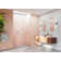 Umbra 64.75 in. x 78 in. Fully Frameless Wall Hinge Towel Bar Shower Door