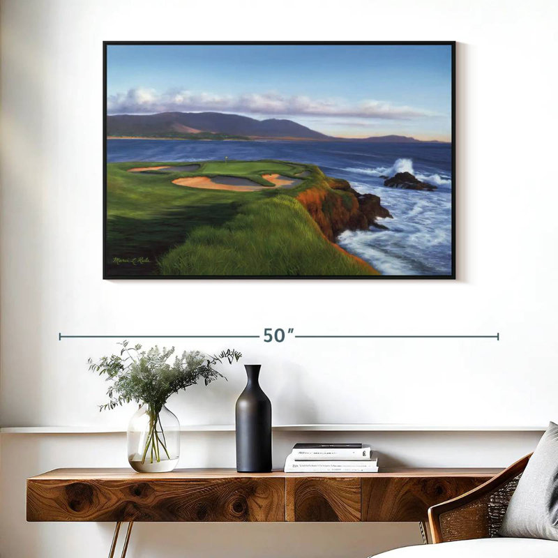 Sireci Pebble Beach 7th Hole, 27" H x 40" W