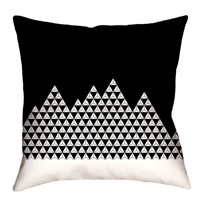 Coussin Katelyn Elizabeth, 26 po x 26 po, Noir