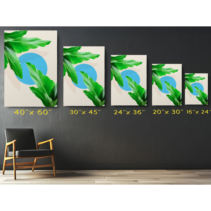 «Modern Minimalist Tropical», reproduction d'art sur toile