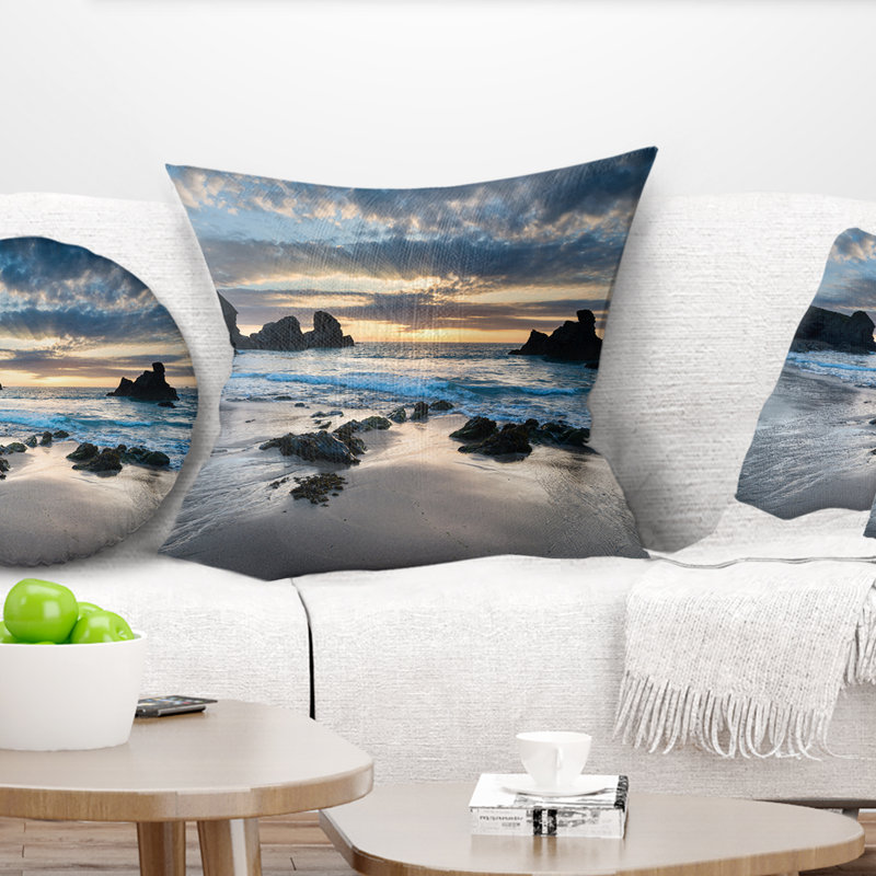 Magnifique coussin Porthcothan Bay - Sea & Shore, 16 po x 1 po, Coussin décoratif